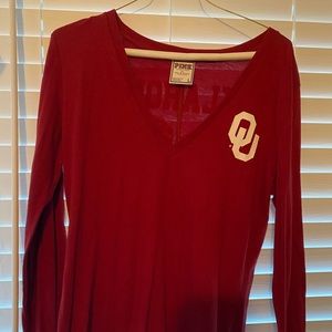 Pink Collegiate Collection OU sooners long sleeve
